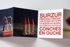 Autoroute: vue du leporello déplié