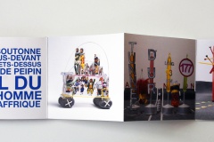 Autoroute: vue du leporello déplié