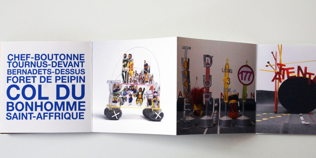 Autoroute: vue du leporello déplié